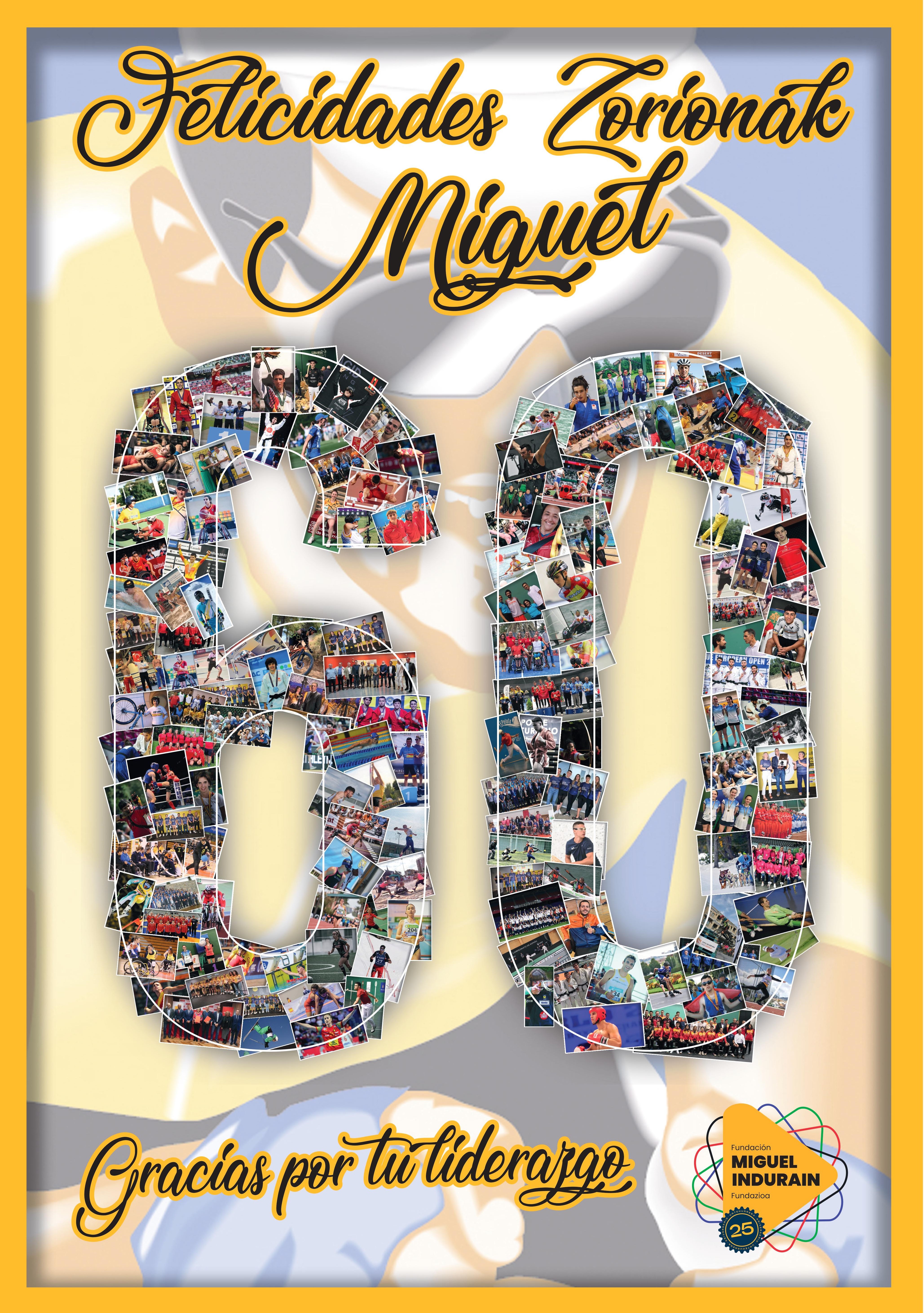 ¡Feliz 60 cumpleaños, Miguel! Zorionak! Un icono del ciclismo y un ejemplo de solidaridad